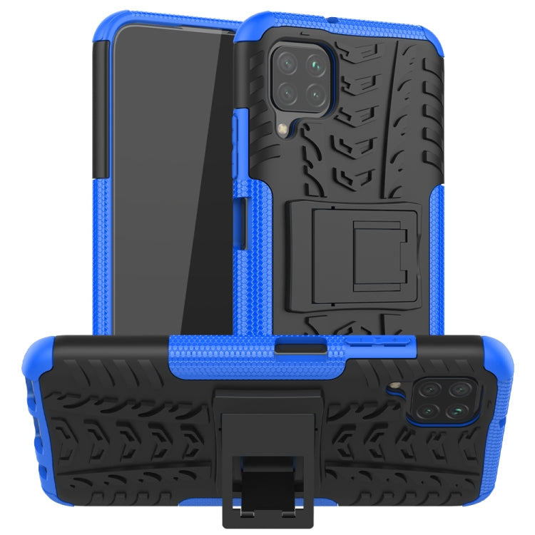 For Huawei P40 Lite Tire Texture Shockproof TPU+PC Protective Case with Holder