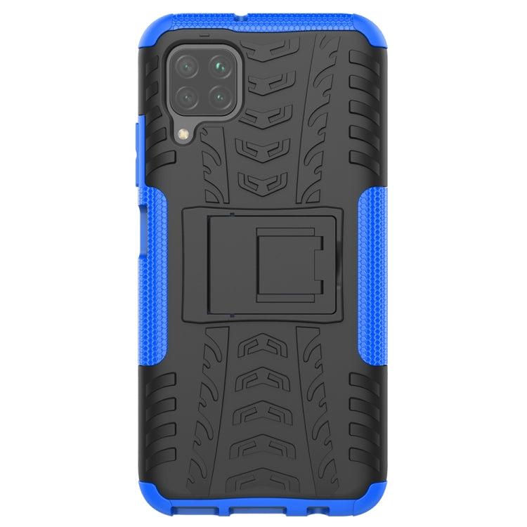 For Huawei P40 Lite Tire Texture Shockproof TPU+PC Protective Case with Holder