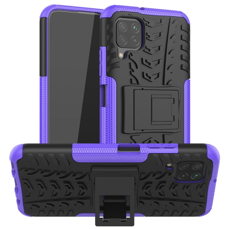 For Huawei P40 Lite Tire Texture Shockproof TPU+PC Protective Case with Holder