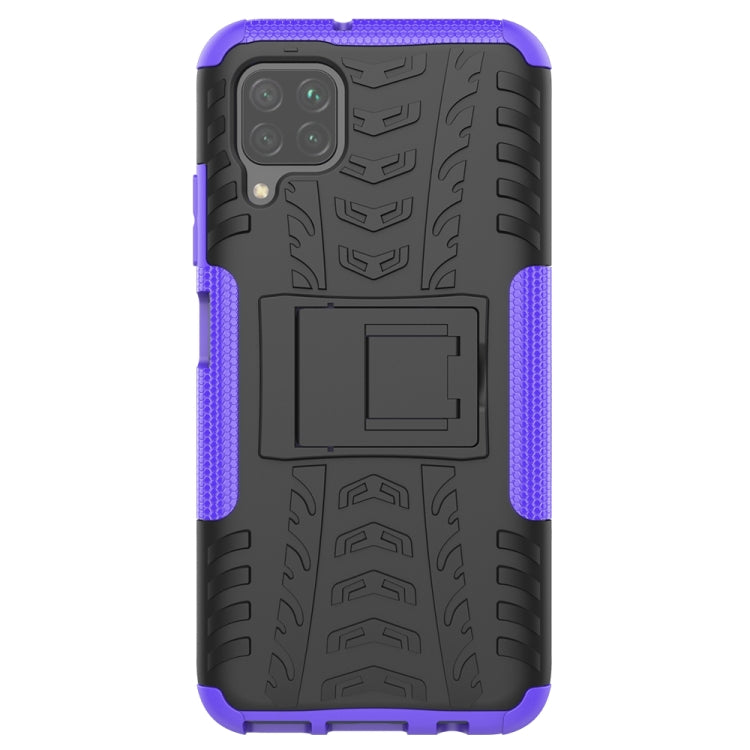 For Huawei P40 Lite Tire Texture Shockproof TPU+PC Protective Case with Holder