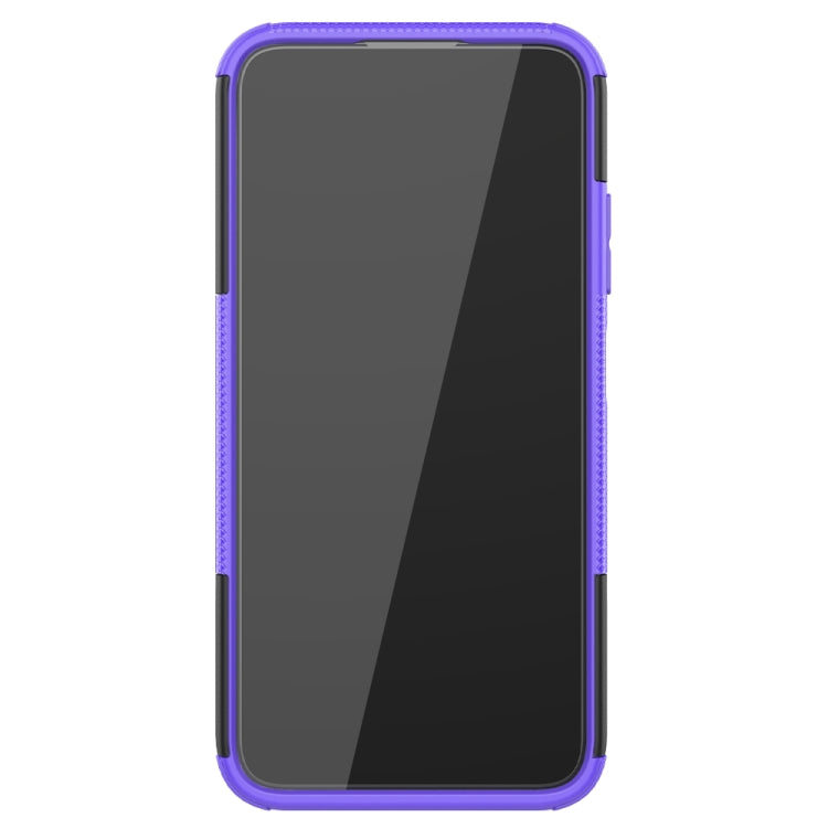 For Huawei P40 Lite Tire Texture Shockproof TPU+PC Protective Case with Holder