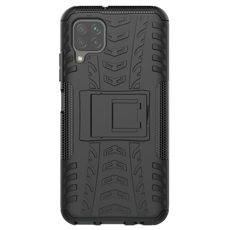 For Huawei P40 Lite Tire Texture Shockproof TPU+PC Protective Case with Holder