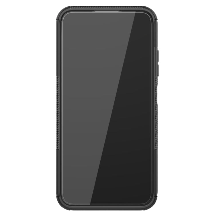 For Huawei P40 Lite Tire Texture Shockproof TPU+PC Protective Case with Holder