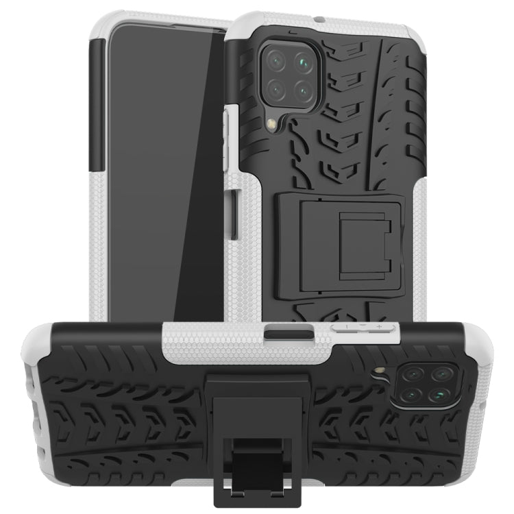 For Huawei P40 Lite Tire Texture Shockproof TPU+PC Protective Case with Holder
