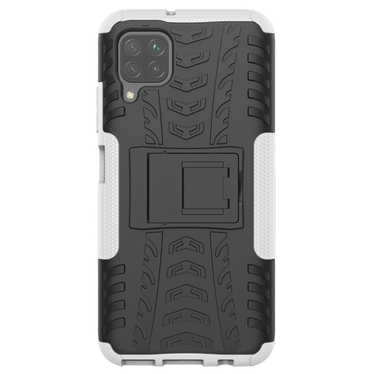 For Huawei P40 Lite Tire Texture Shockproof TPU+PC Protective Case with Holder