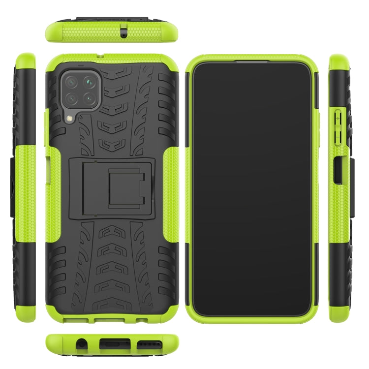 For Huawei P40 Lite Tire Texture Shockproof TPU+PC Protective Case with Holder