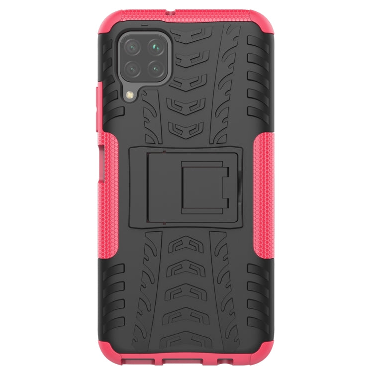 For Huawei P40 Lite Tire Texture Shockproof TPU+PC Protective Case with Holder