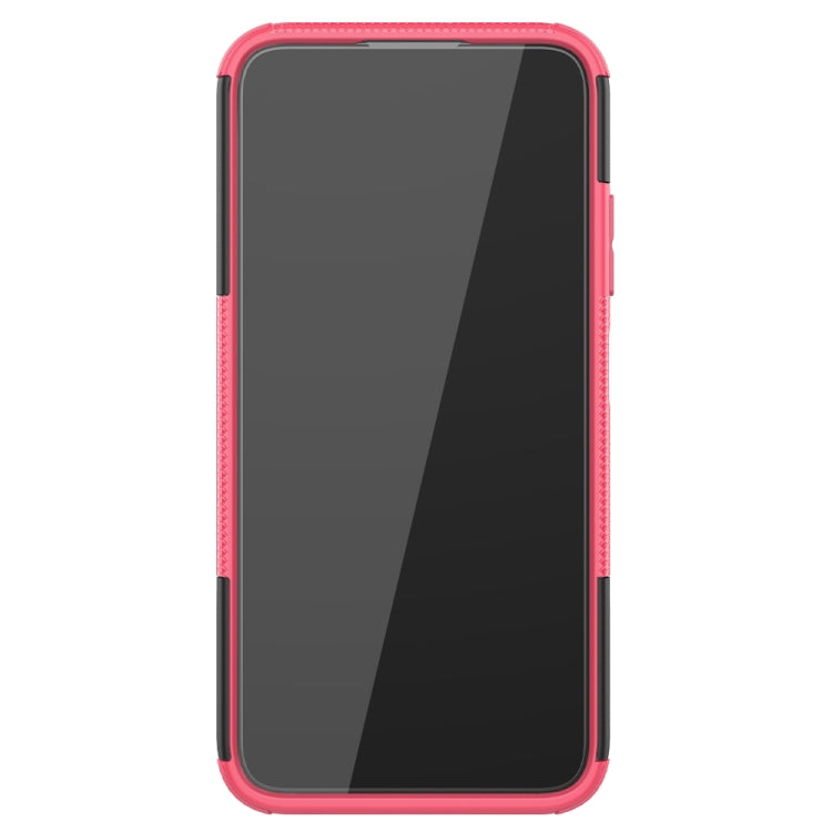 For Huawei P40 Lite Tire Texture Shockproof TPU+PC Protective Case with Holder