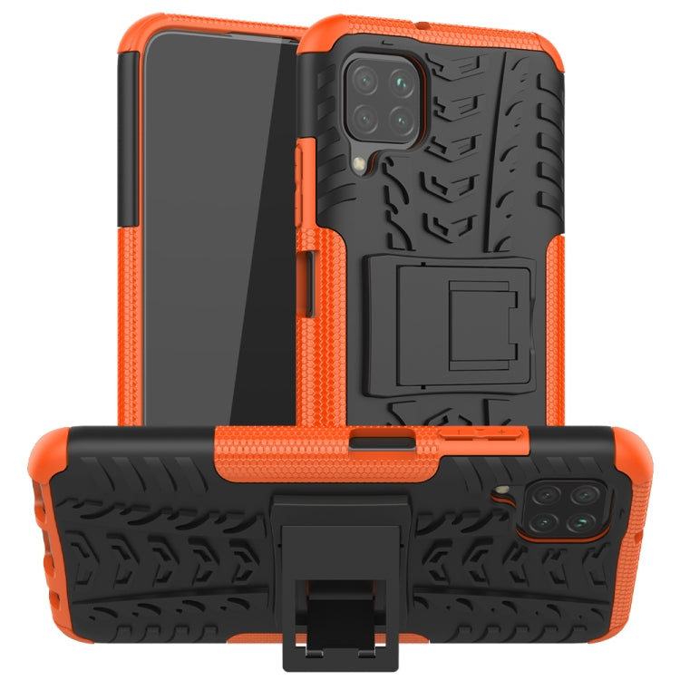 For Huawei P40 Lite Tire Texture Shockproof TPU+PC Protective Case with Holder