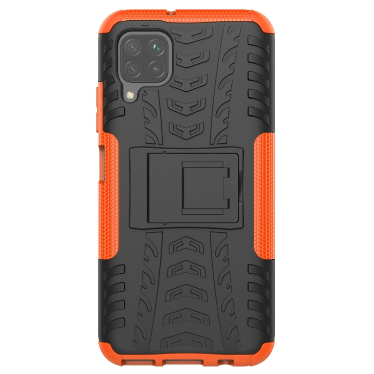 For Huawei P40 Lite Tire Texture Shockproof TPU+PC Protective Case with Holder
