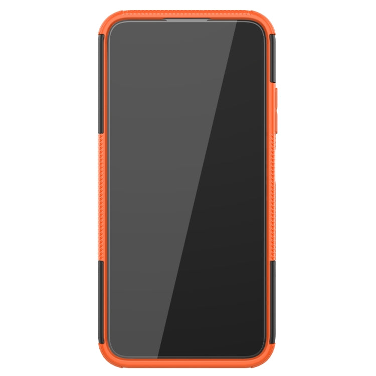 For Huawei P40 Lite Tire Texture Shockproof TPU+PC Protective Case with Holder