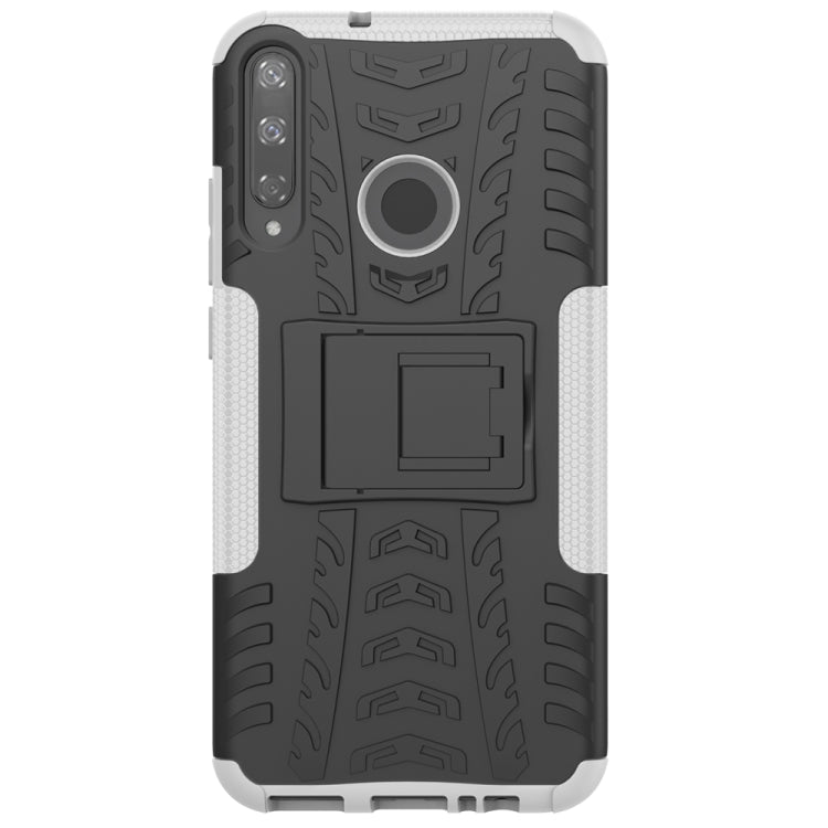 For Huawei Y7P Tire Texture Shockproof TPU+PC Protective Case with Holder