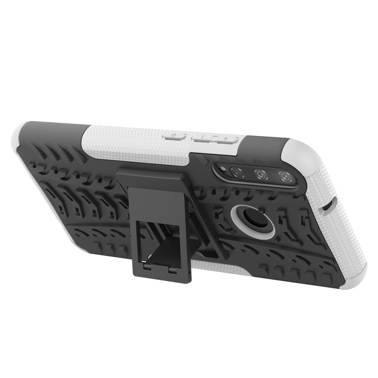For Huawei Y7P Tire Texture Shockproof TPU+PC Protective Case with Holder