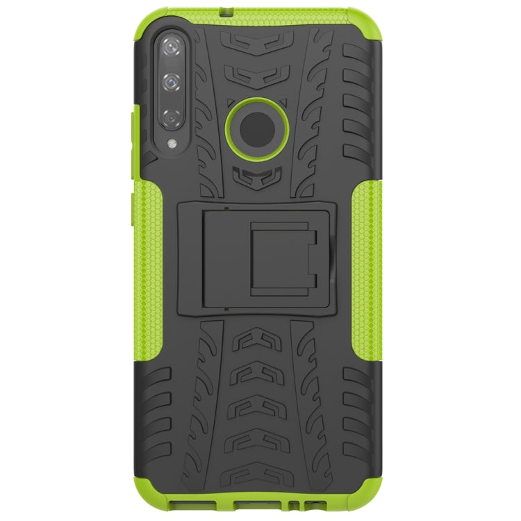 For Huawei Y7P Tire Texture Shockproof TPU+PC Protective Case with Holder