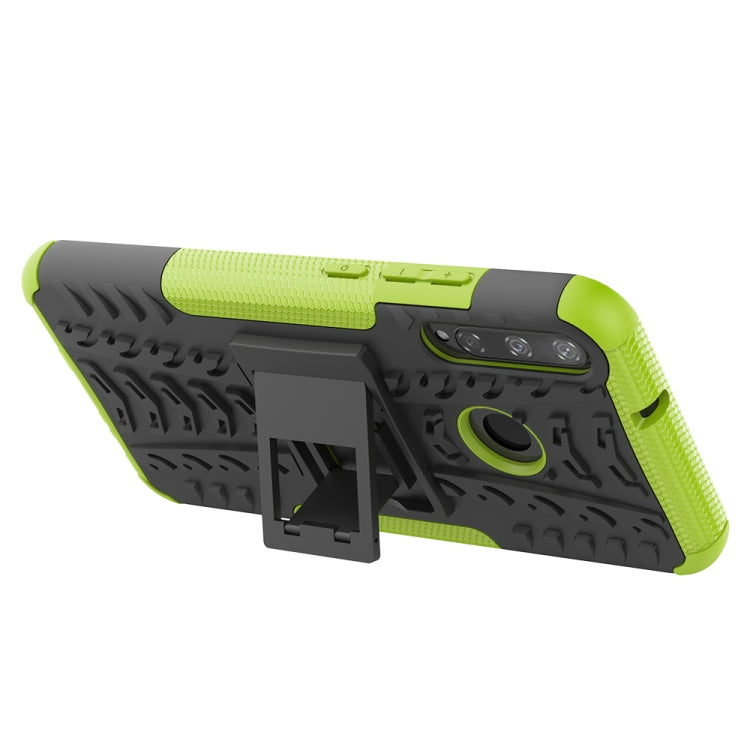 For Huawei Y7P Tire Texture Shockproof TPU+PC Protective Case with Holder
