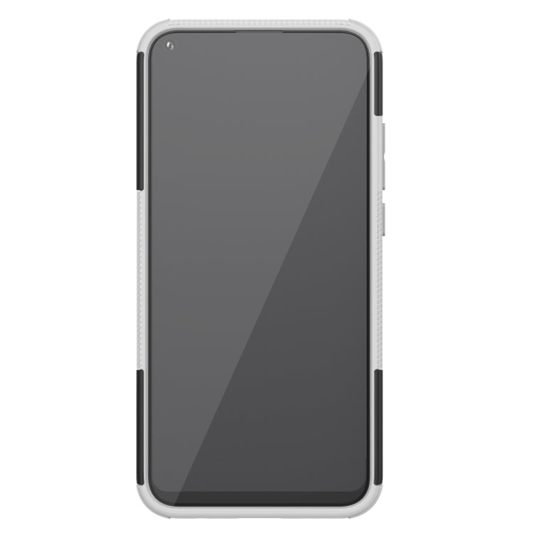 For Huawei Honor Play 3 / P40E Tire Texture Shockproof TPU+PC Protective Case with Holder