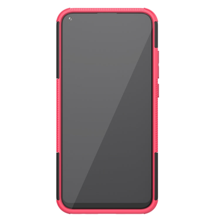 For Huawei Honor Play 3 / P40E Tire Texture Shockproof TPU+PC Protective Case with Holder
