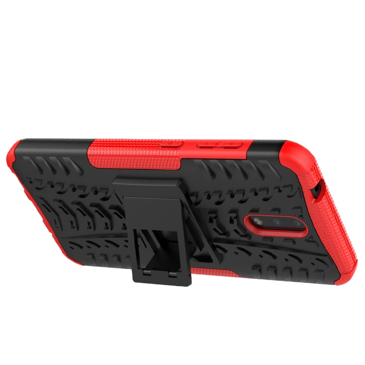 For Nokia 2.3 Tire Texture Shockproof TPU+PC Protective Case with Holder