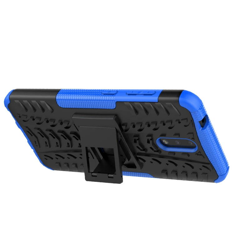 For Nokia 2.3 Tire Texture Shockproof TPU+PC Protective Case with Holder