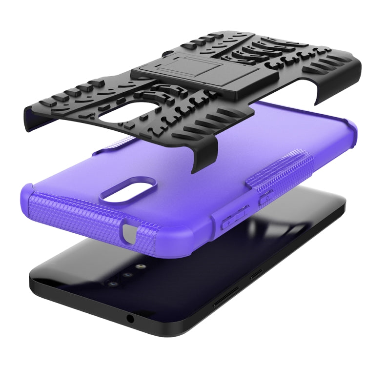 For Nokia 2.3 Tire Texture Shockproof TPU+PC Protective Case with Holder