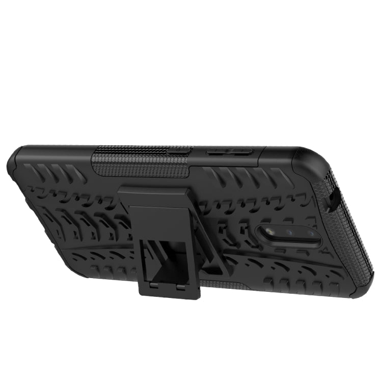 For Nokia 2.3 Tire Texture Shockproof TPU+PC Protective Case with Holder