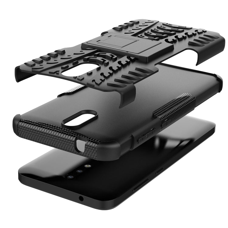 For Nokia 2.3 Tire Texture Shockproof TPU+PC Protective Case with Holder
