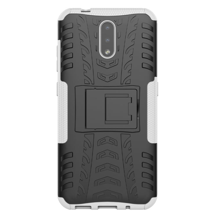 For Nokia 2.3 Tire Texture Shockproof TPU+PC Protective Case with Holder