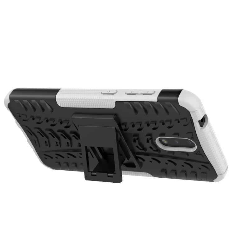 For Nokia 2.3 Tire Texture Shockproof TPU+PC Protective Case with Holder