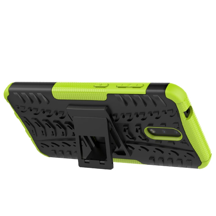 For Nokia 2.3 Tire Texture Shockproof TPU+PC Protective Case with Holder