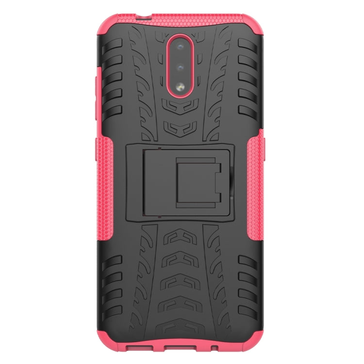 For Nokia 2.3 Tire Texture Shockproof TPU+PC Protective Case with Holder