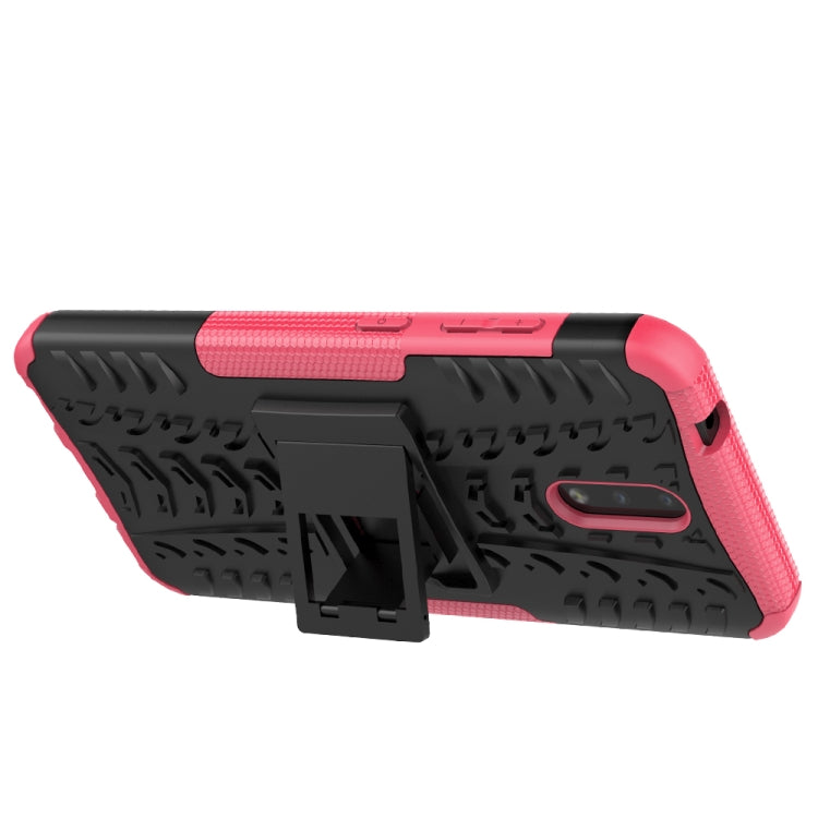 For Nokia 2.3 Tire Texture Shockproof TPU+PC Protective Case with Holder
