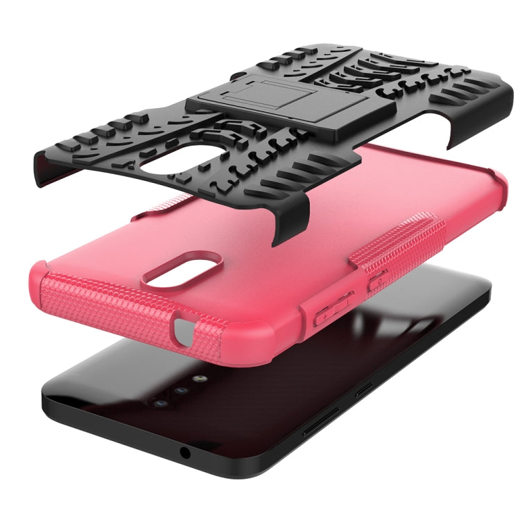 For Nokia 2.3 Tire Texture Shockproof TPU+PC Protective Case with Holder