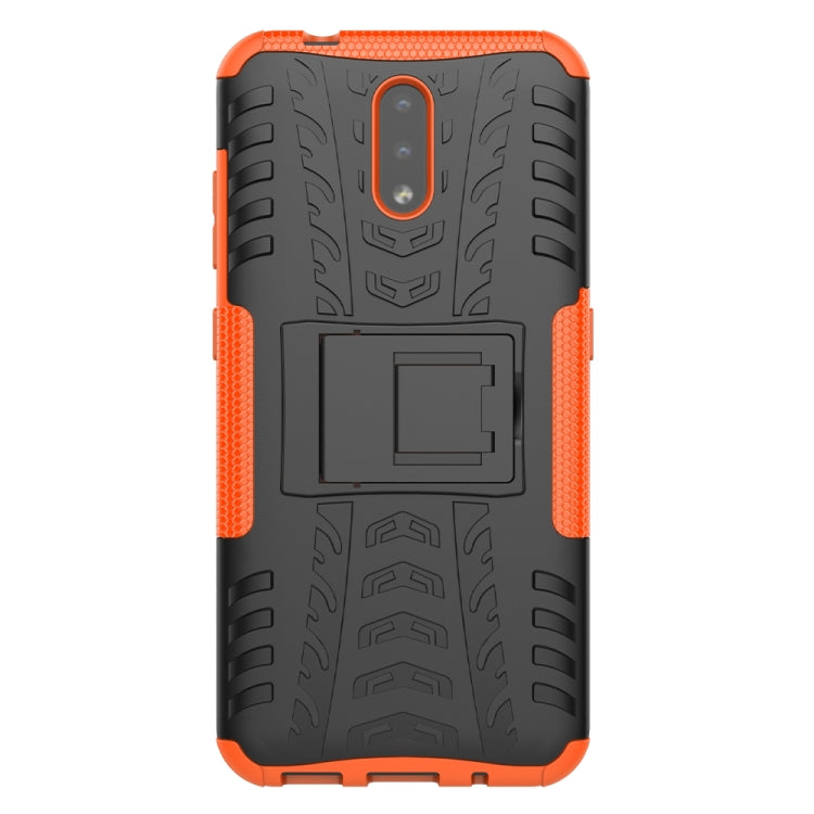 For Nokia 2.3 Tire Texture Shockproof TPU+PC Protective Case with Holder