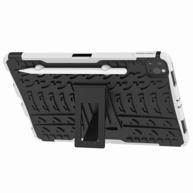 For iPad Pro 11 (2020) Tire Texture Shockproof TPU+PC Protective Tablet Case with Holder