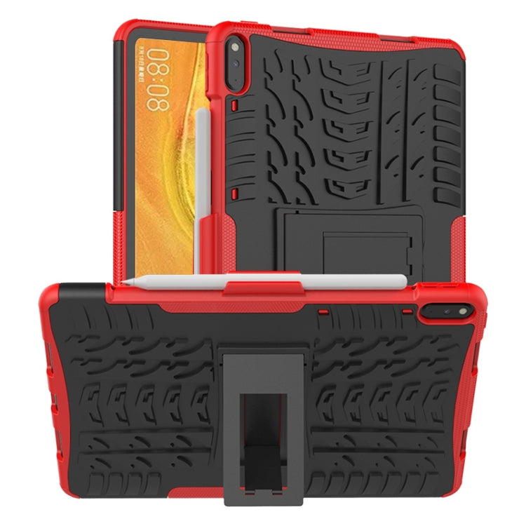 For Huawei Matepad Pro 10.8 Tire Texture Shockproof TPU+PC Protective Case with Holder