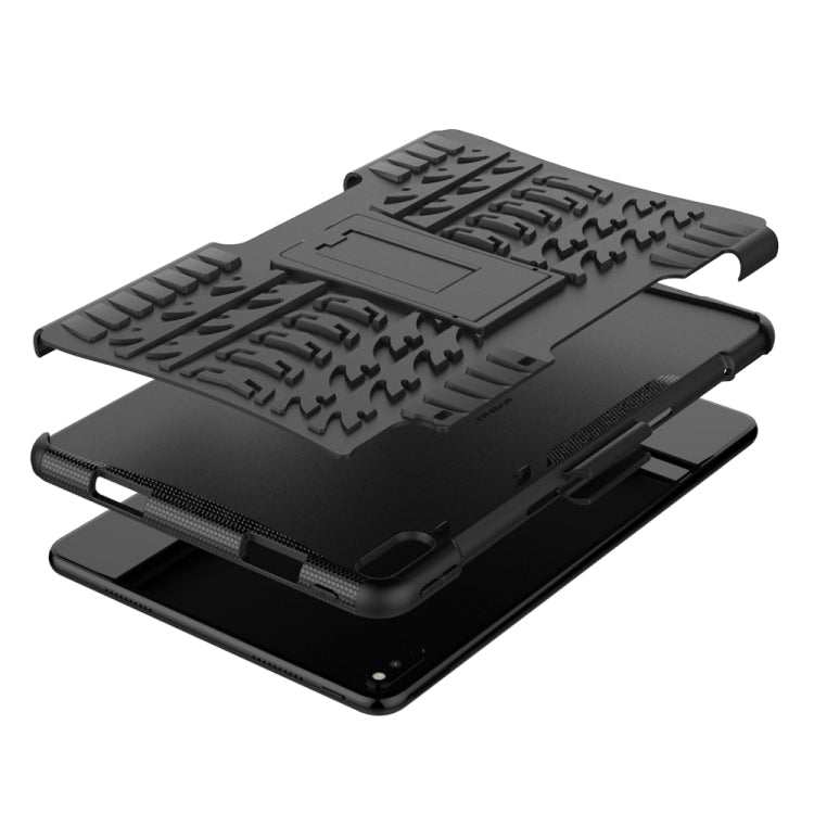 For Huawei Matepad Pro 10.8 Tire Texture Shockproof TPU+PC Protective Case with Holder