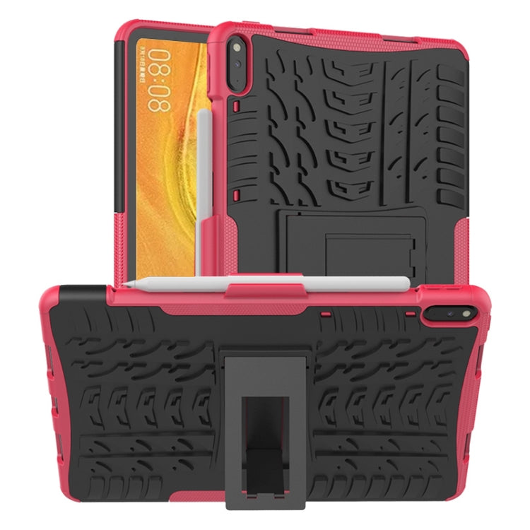For Huawei Matepad Pro 10.8 Tire Texture Shockproof TPU+PC Protective Case with Holder
