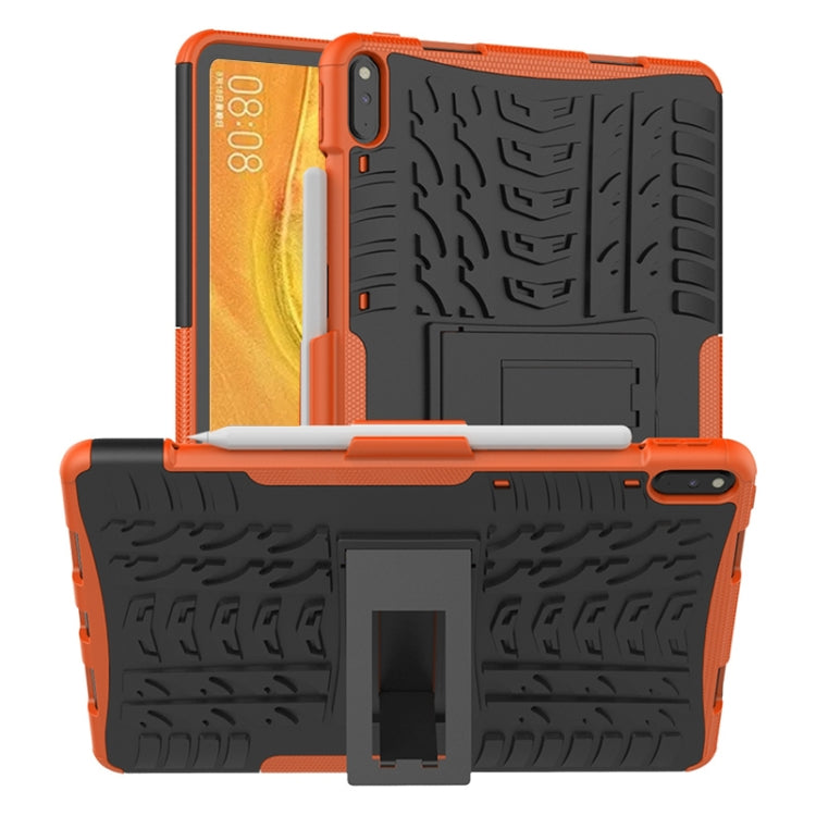 For Huawei Matepad Pro 10.8 Tire Texture Shockproof TPU+PC Protective Case with Holder