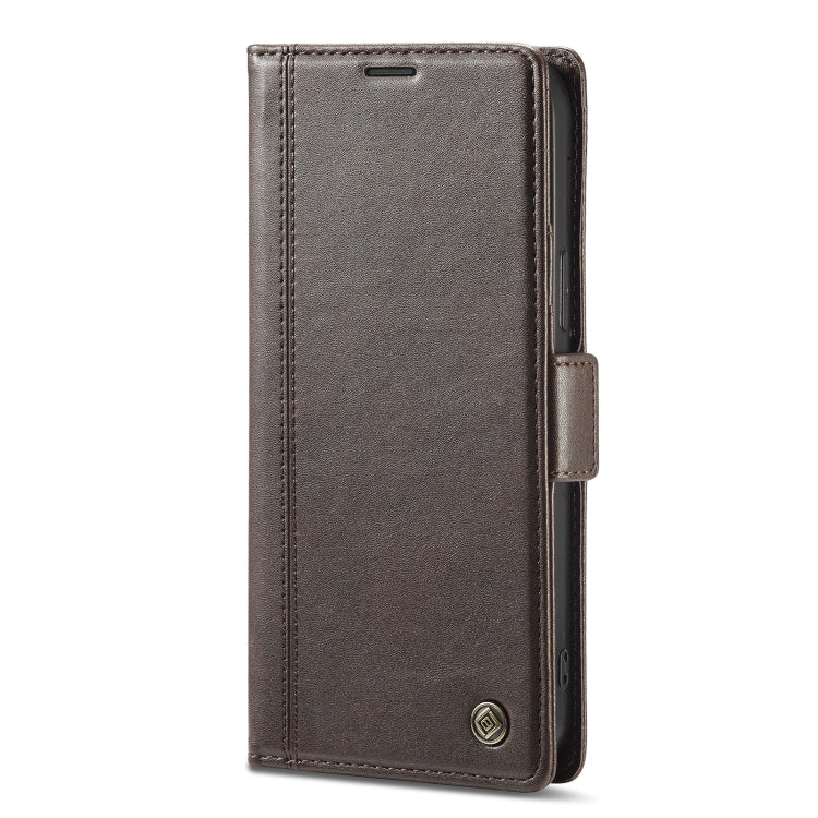 For iPhone 14 Plus LC.IMEEKE Magnetic Buckle Leather Phone Case