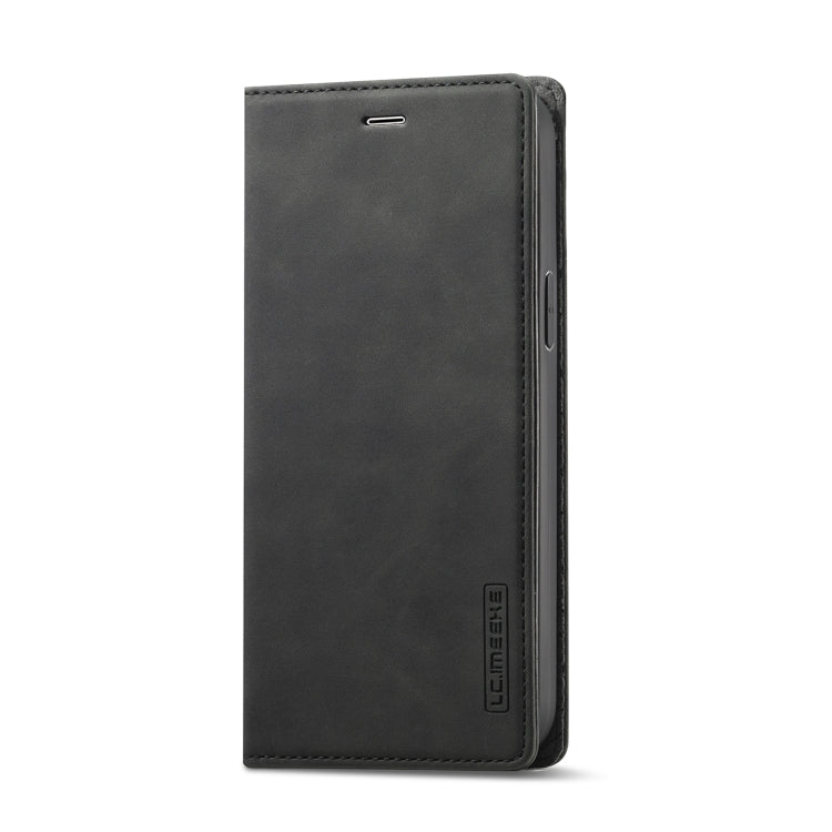 For iPhone 14 LC.IMEEKE Strong Magnetic Leather Phone Case with Holder & Card Slots & Wallet