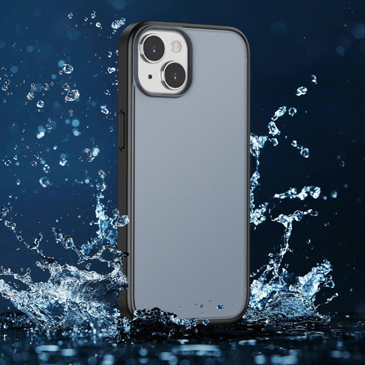 For iPhone 14 Semi Transparent Frosted Skin Feel Phone Case