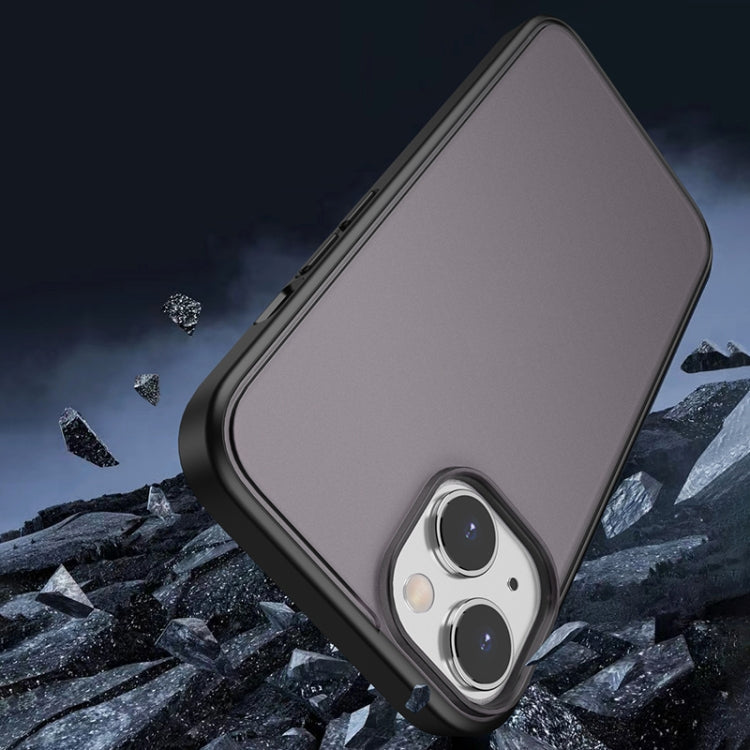For iPhone 14 Semi Transparent Frosted Skin Feel Phone Case