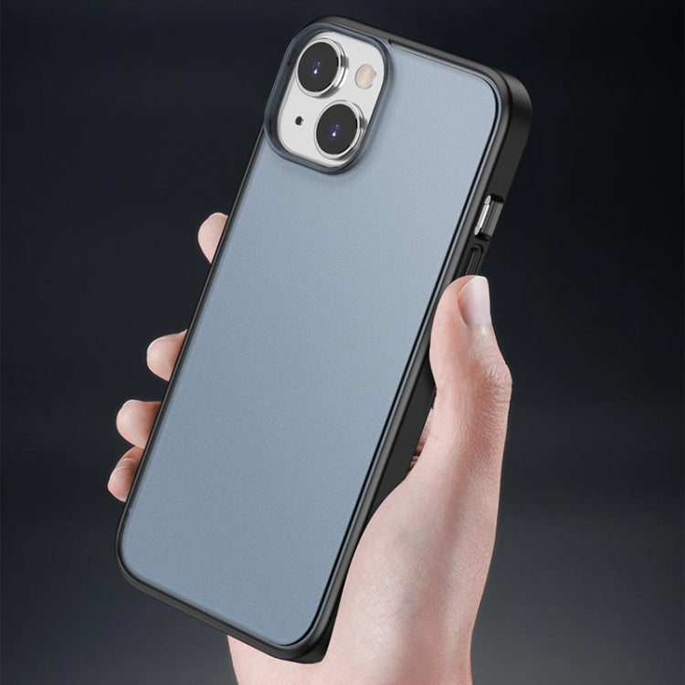 For iPhone 14 Semi Transparent Frosted Skin Feel Phone Case