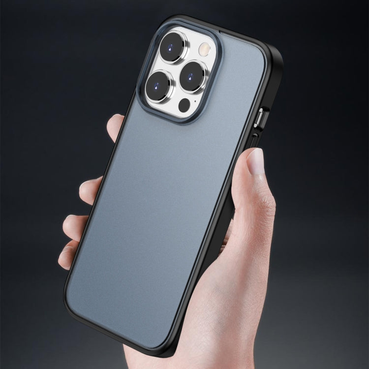For iPhone 14 Pro Max Semi Transparent Frosted Skin Feel Phone Case
