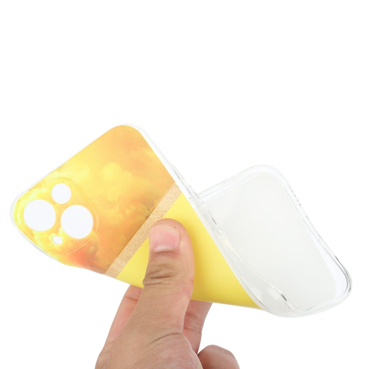 For iPhone 14 Stitching Marble TPU Phone Case Max