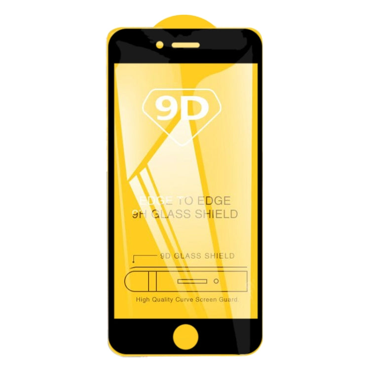 25 PCS For iPhone 8 & 7 9D Full Glue Full Screen Tempered Glass Film