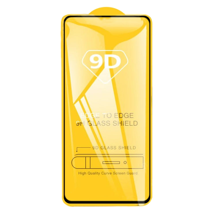 For Galaxy A91 25 PCS 9D Full Glue Full Screen Tempered Glass Film