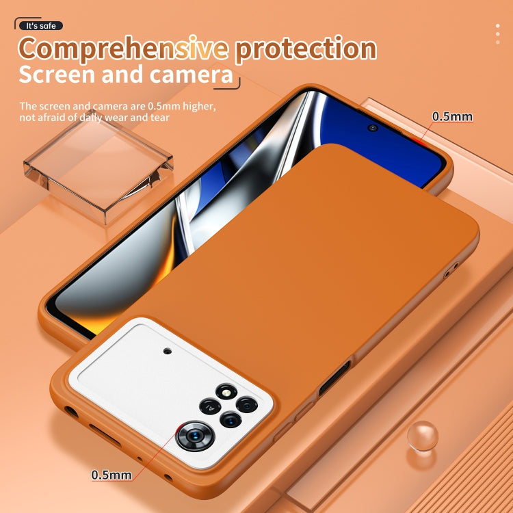 For Xiaomi Poco X4 Pro Lens Protection Skin Feel TPU Phone Case