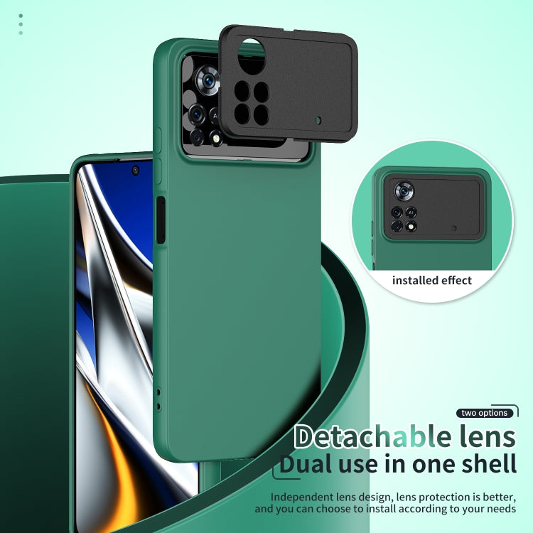 For Xiaomi Poco X4 Pro Lens Protection Skin Feel TPU Phone Case