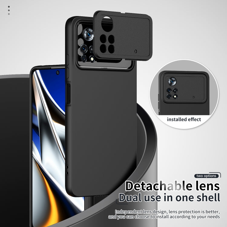For Xiaomi Poco X4 Pro Lens Protection Skin Feel TPU Phone Case